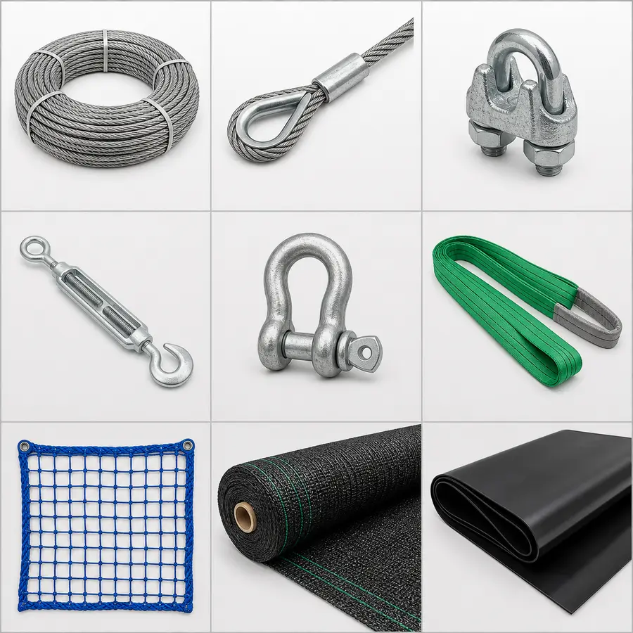 Sản phẩm CÔNG TY TNHH HUY HOÀNG XP - Cáp thép, lưới, bạt HDPE